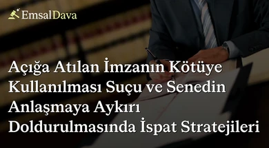 Açığa Atılan İmzanın Kötüye Kullanılması Suçu ve Senedin Anlaşmaya Aykırı Doldurulmasında İspat Stratejileri