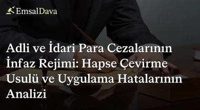 Adli ve İdari Para Cezalarının İnfaz Rejimi: Hapse Çevirme Usulü ve Uygulama Hatalarının Analizi