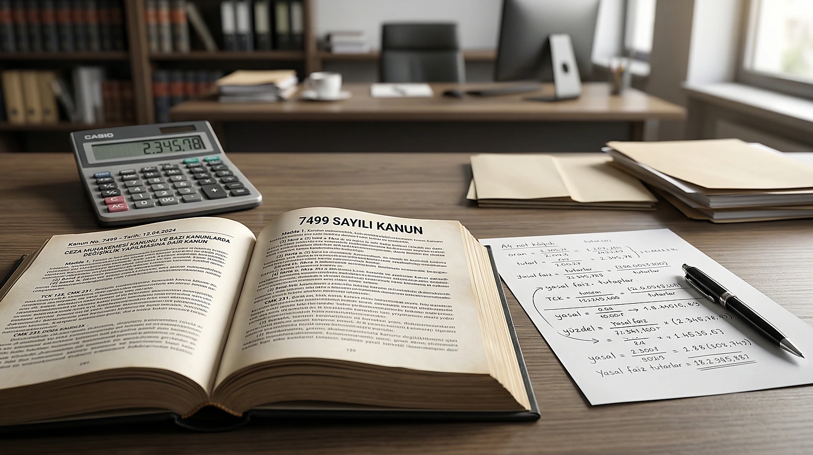 Adli para cezası hesaplama araçları ve yasal mevzuat dokümanları.