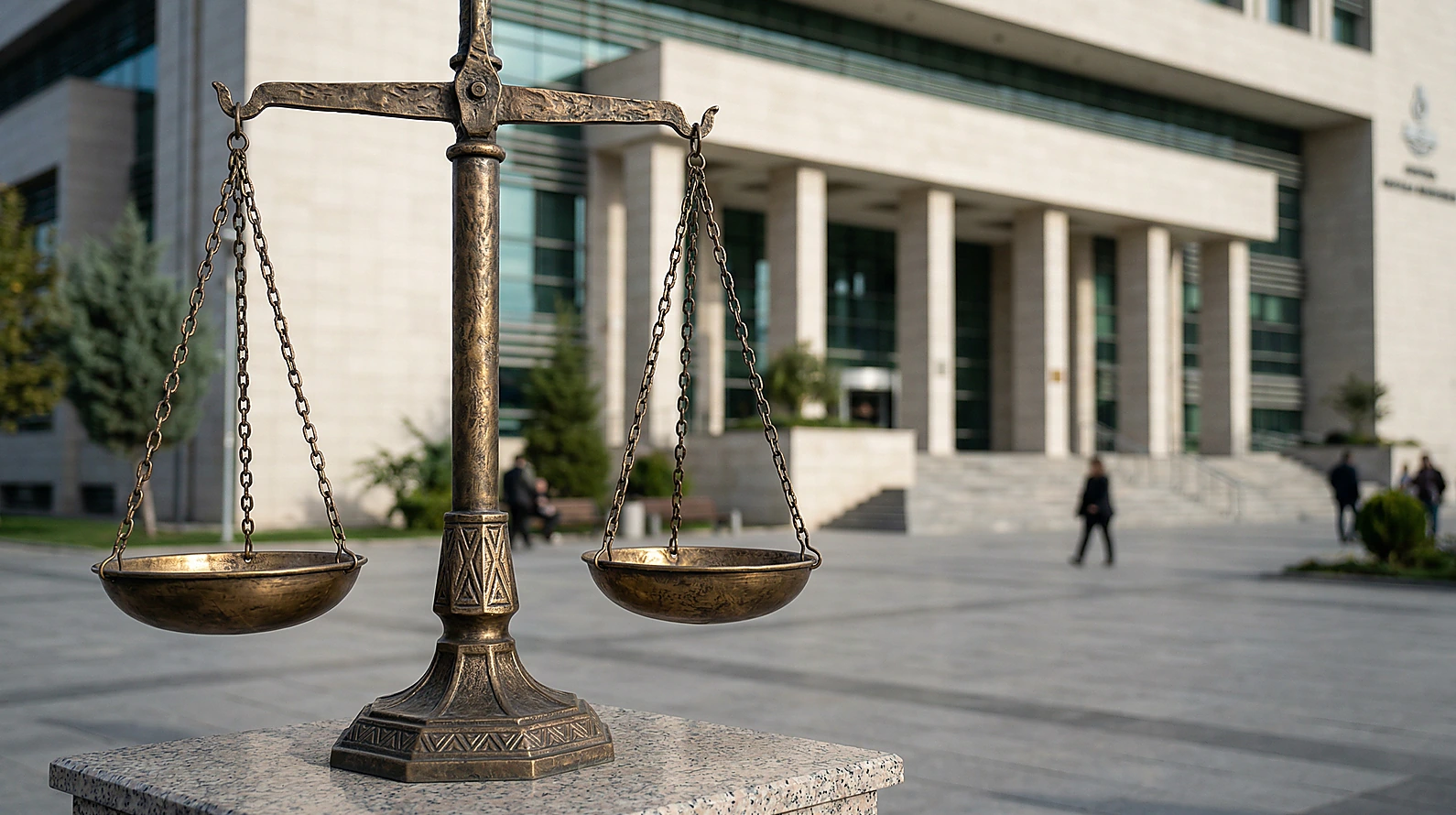 Anayasa Mahkemesi ve adalet terazisi sembolü.