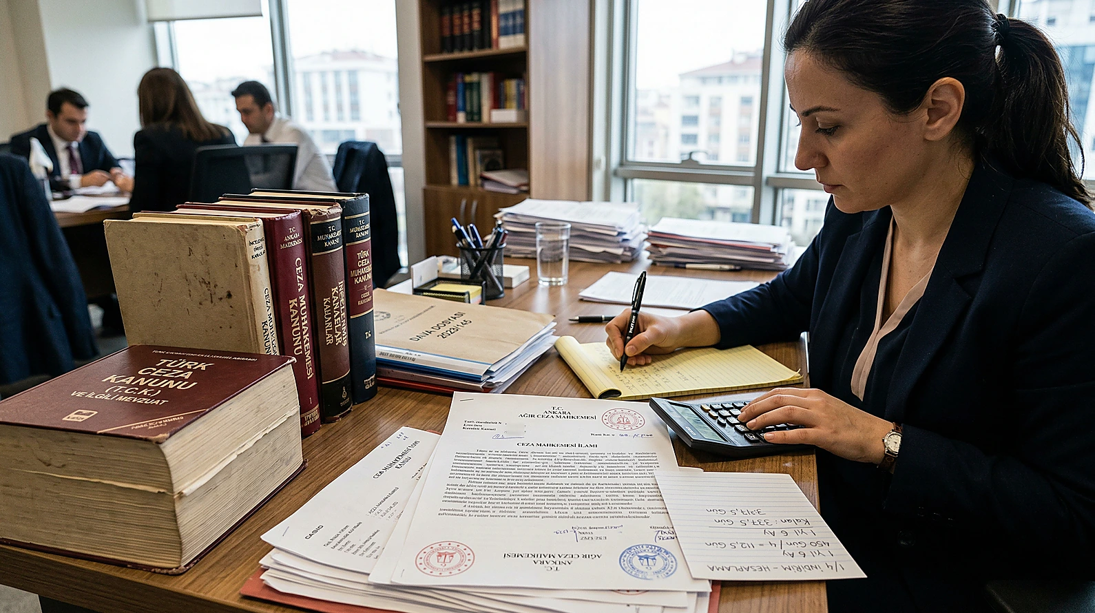 Basit yargılama usulünde ceza indirimi hesaplama süreci.