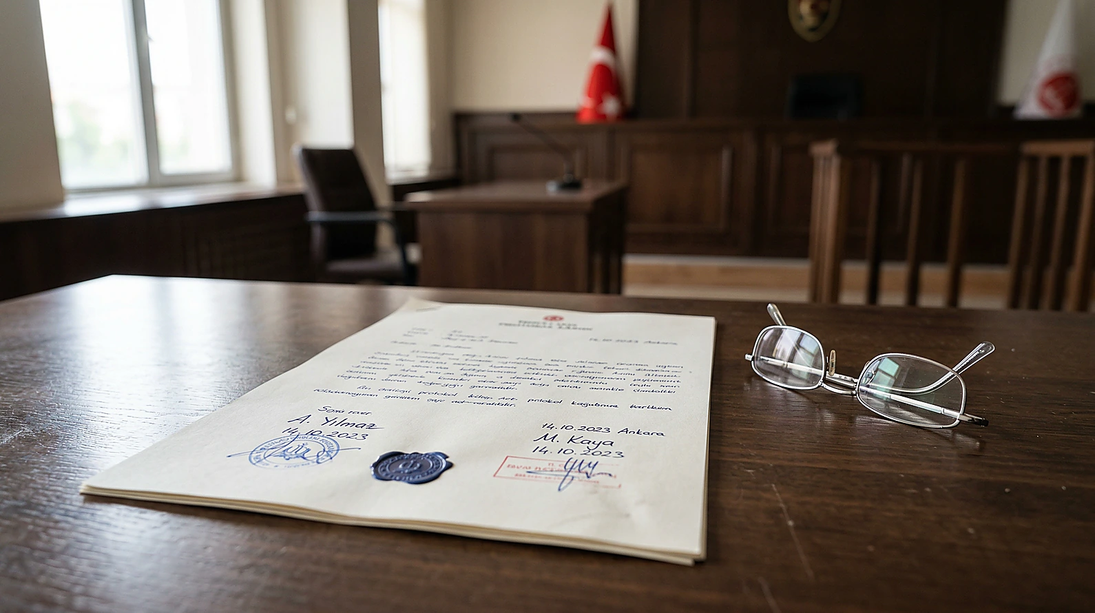 Anlaşmalı boşanma protokolü ve imza detayları.