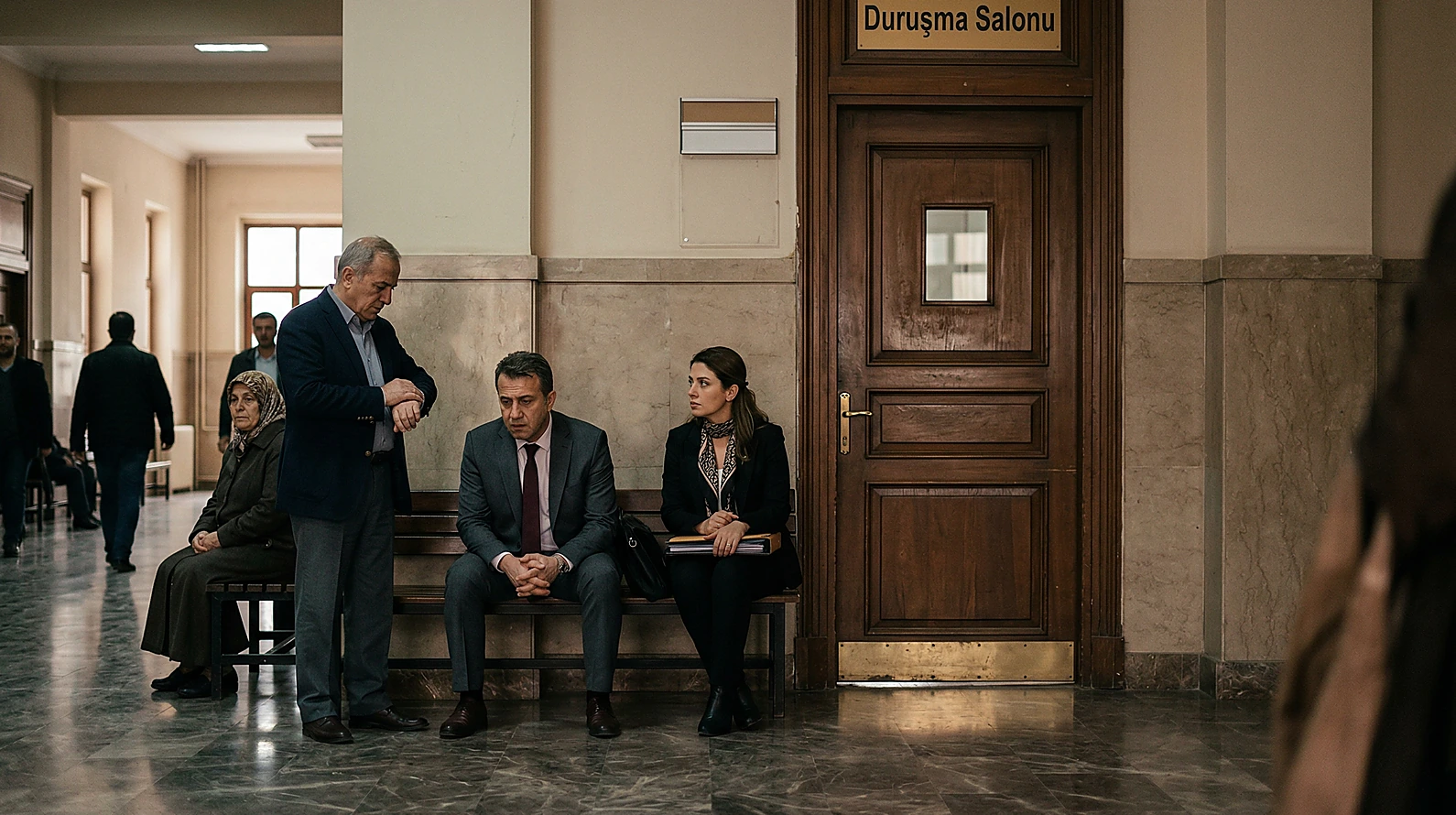 Aile mahkemesi yargılama süreci ve duruşma aşaması.