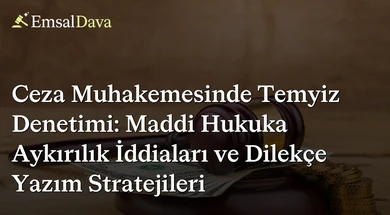 Ceza Muhakemesinde Temyiz Denetimi: Maddi Hukuka Aykırılık İddiaları ve Dilekçe Yazım Stratejileri