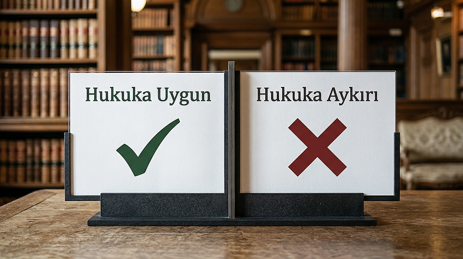 Hukuka uygun ve aykırı aramaların sonuçlarını karşılaştıran profesyonel hukuk grafiği.