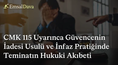 CMK 115 Uyarınca Güvencenin İadesi Usulü ve İnfaz Pratiğinde Teminatın Hukuki Akıbeti
