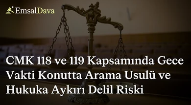 CMK 118 ve 119 Kapsamında Gece Vakti Konutta Arama Usulü ve Hukuka Aykırı Delil Riski