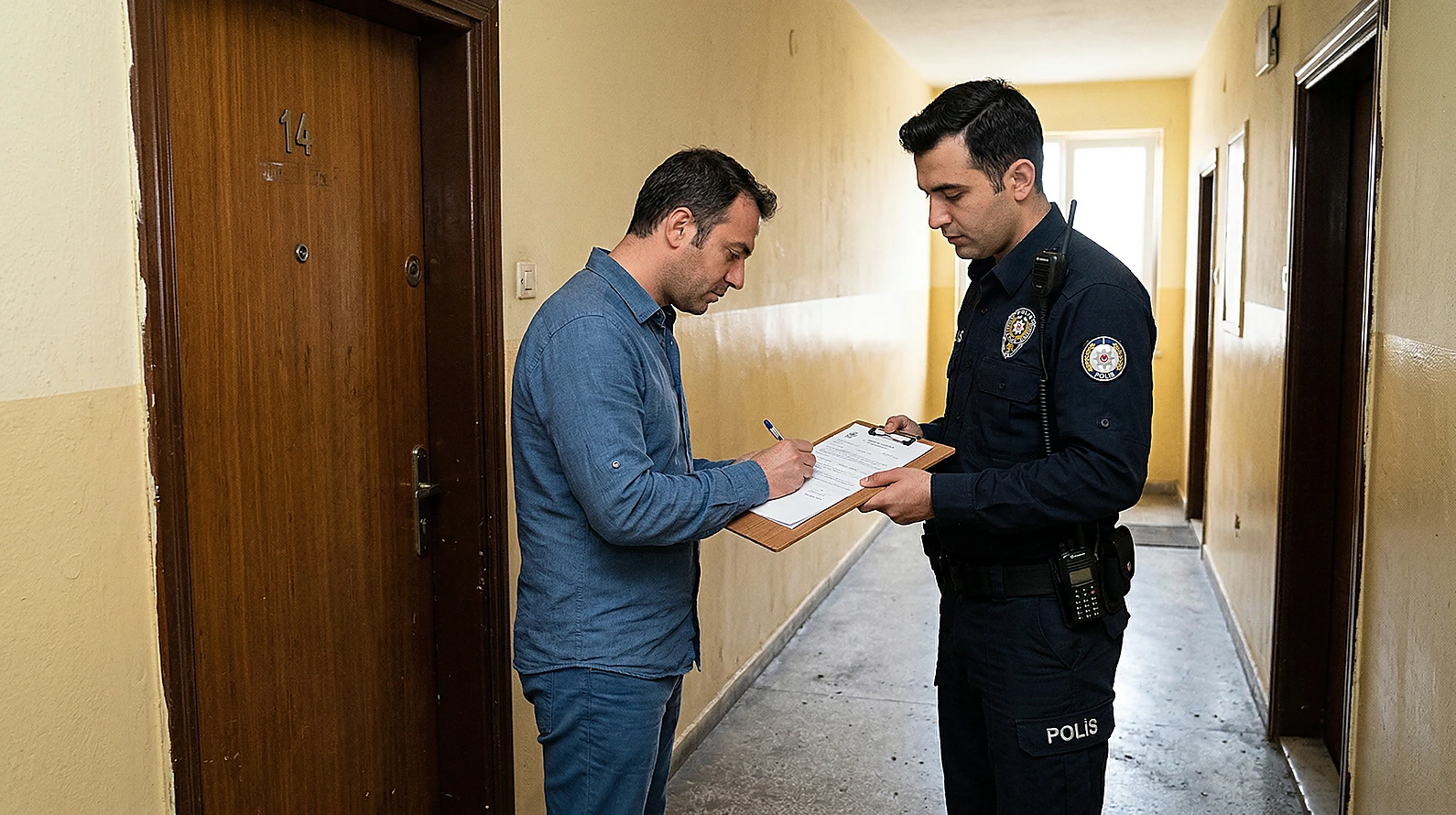 Konut aramasında arama tanığı bulundurulması ve imza aşaması.