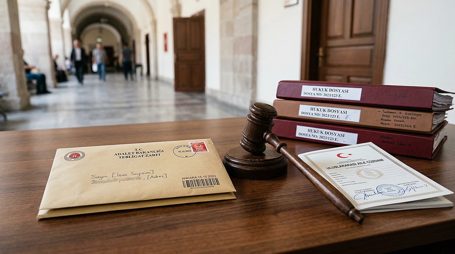 CMK 155 kapsamında kanuni temsilci ve eş haklarını simgeleyen hukuki objeler.