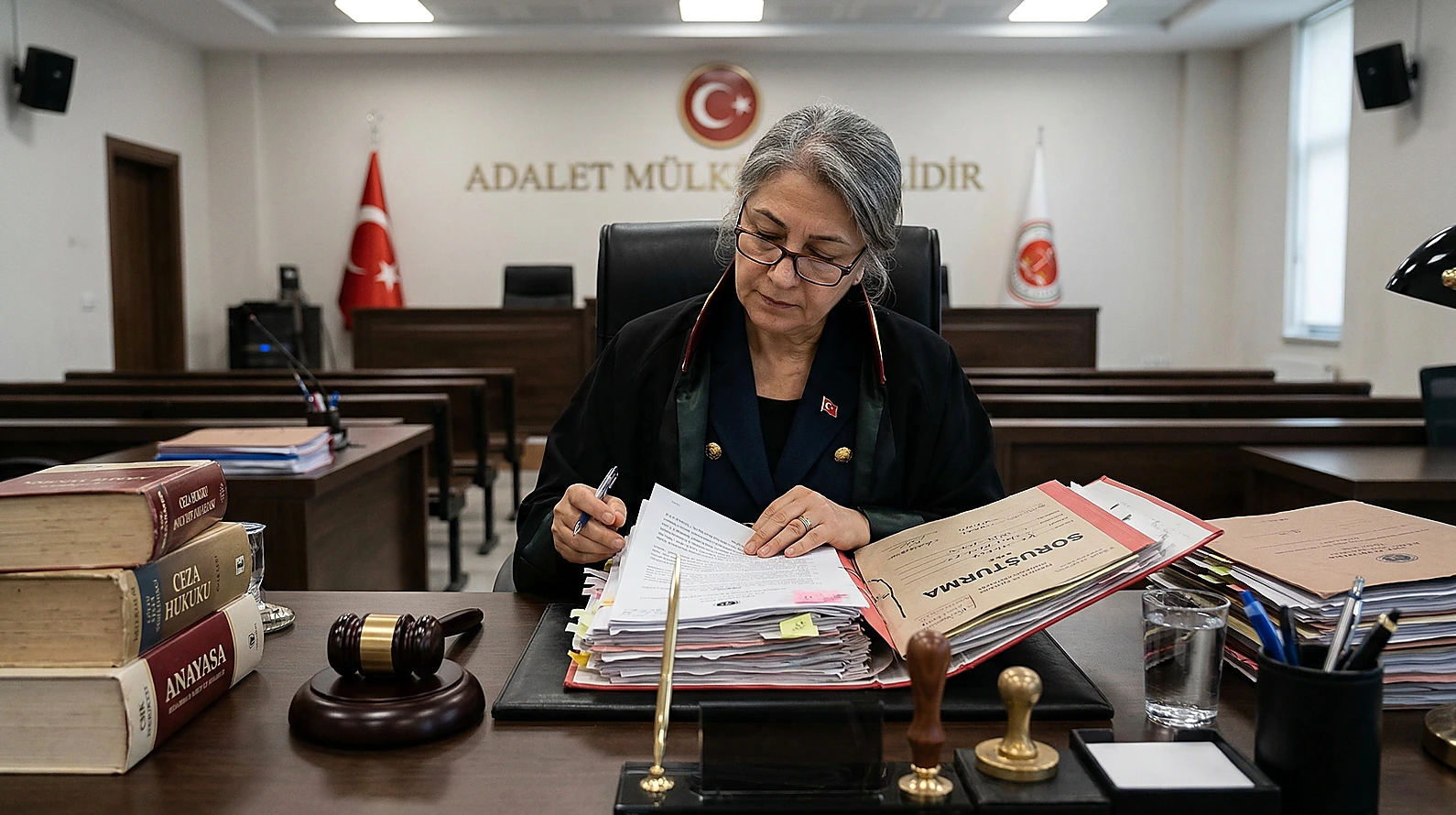 Sulh Ceza Hakimliğinin soruşturma dosyası üzerindeki denetim yetkisini temsil eden görsel.