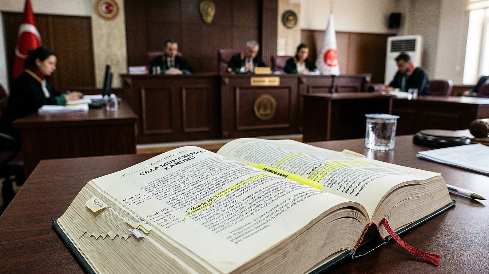 CMK 191 madde metni ve duruşma salonu detayları