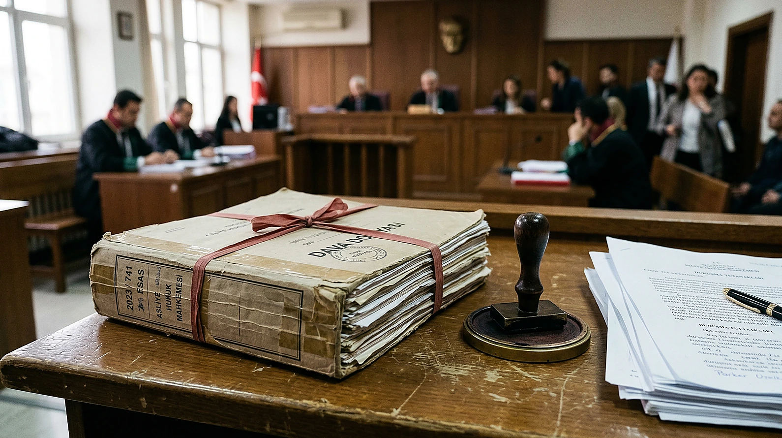 Adliye dosya devri ve yetki uyuşmazlığı simgesel görseli.