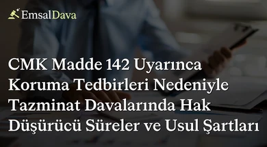 CMK Madde 142 Uyarınca Koruma Tedbirleri Nedeniyle Tazminat Davalarında Hak Düşürücü Süreler ve Usul Şartları