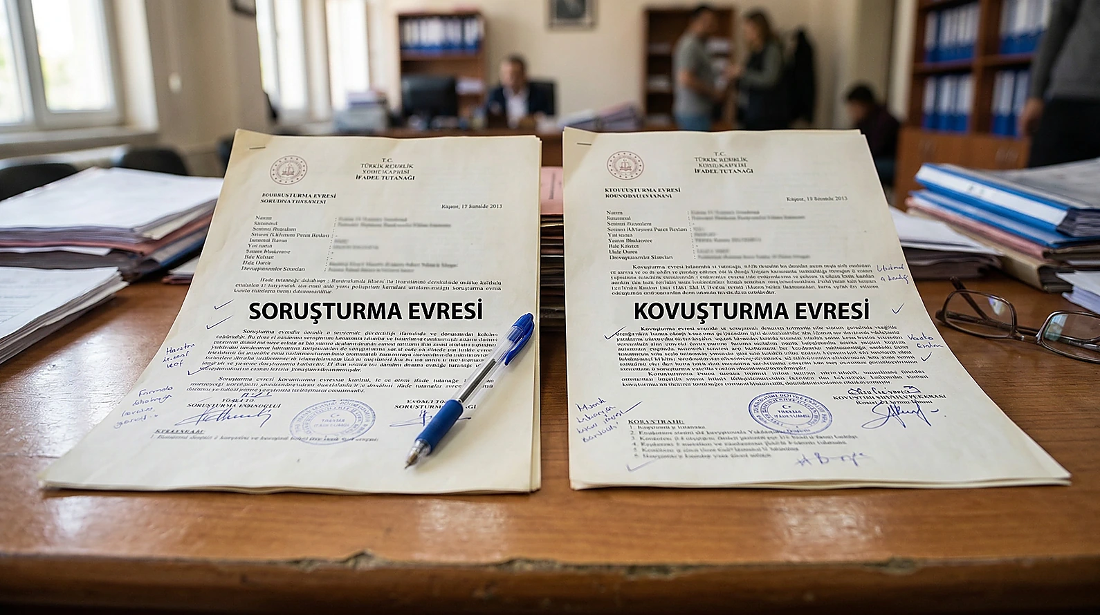 Soruşturma ve kovuşturma aşamalarındaki ifade çelişkilerinin denetimi.