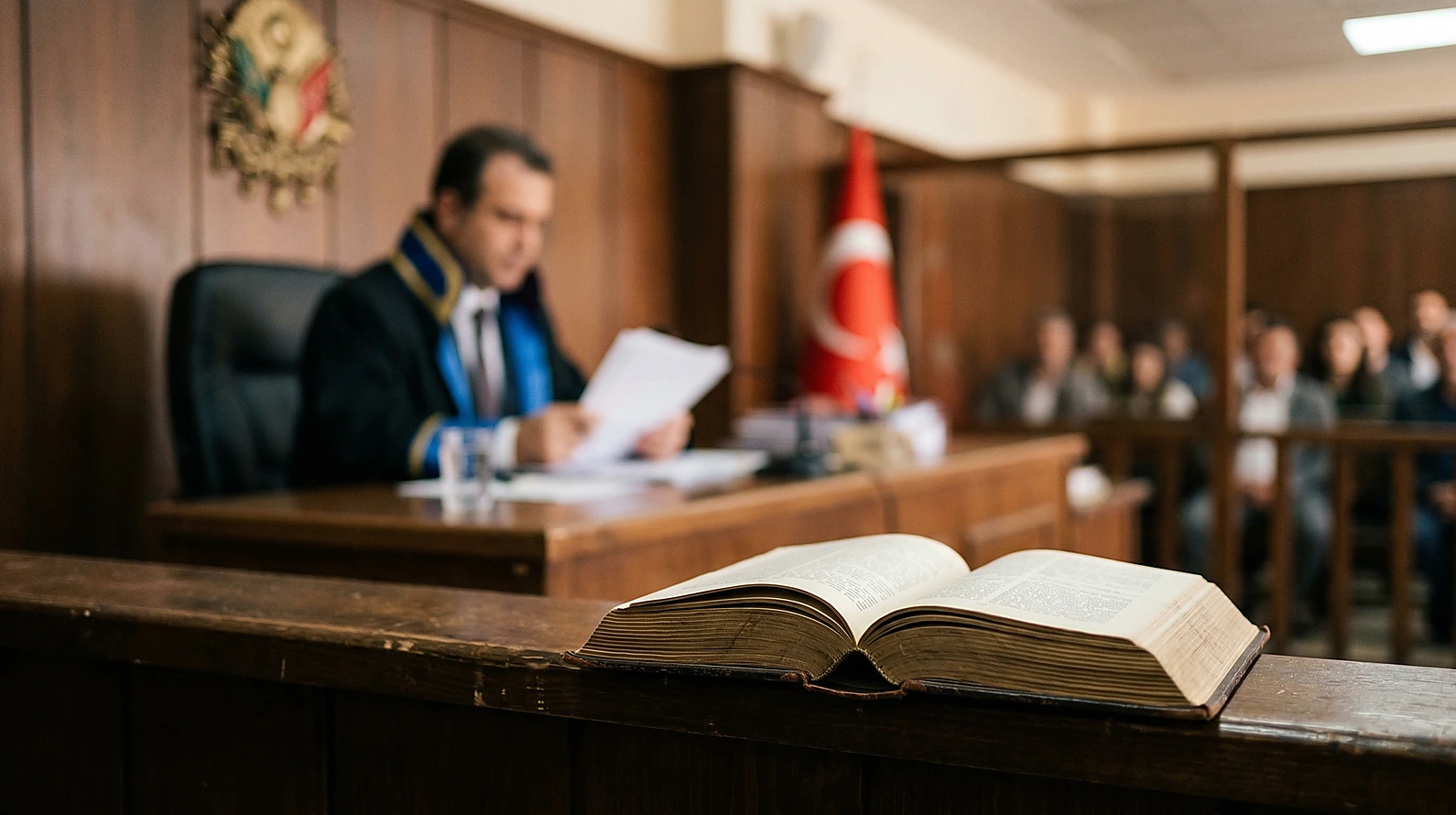 Ceza muhakemesinde tanık beyanlarının denetimini temsil eden duruşma tutanağı görseli.
