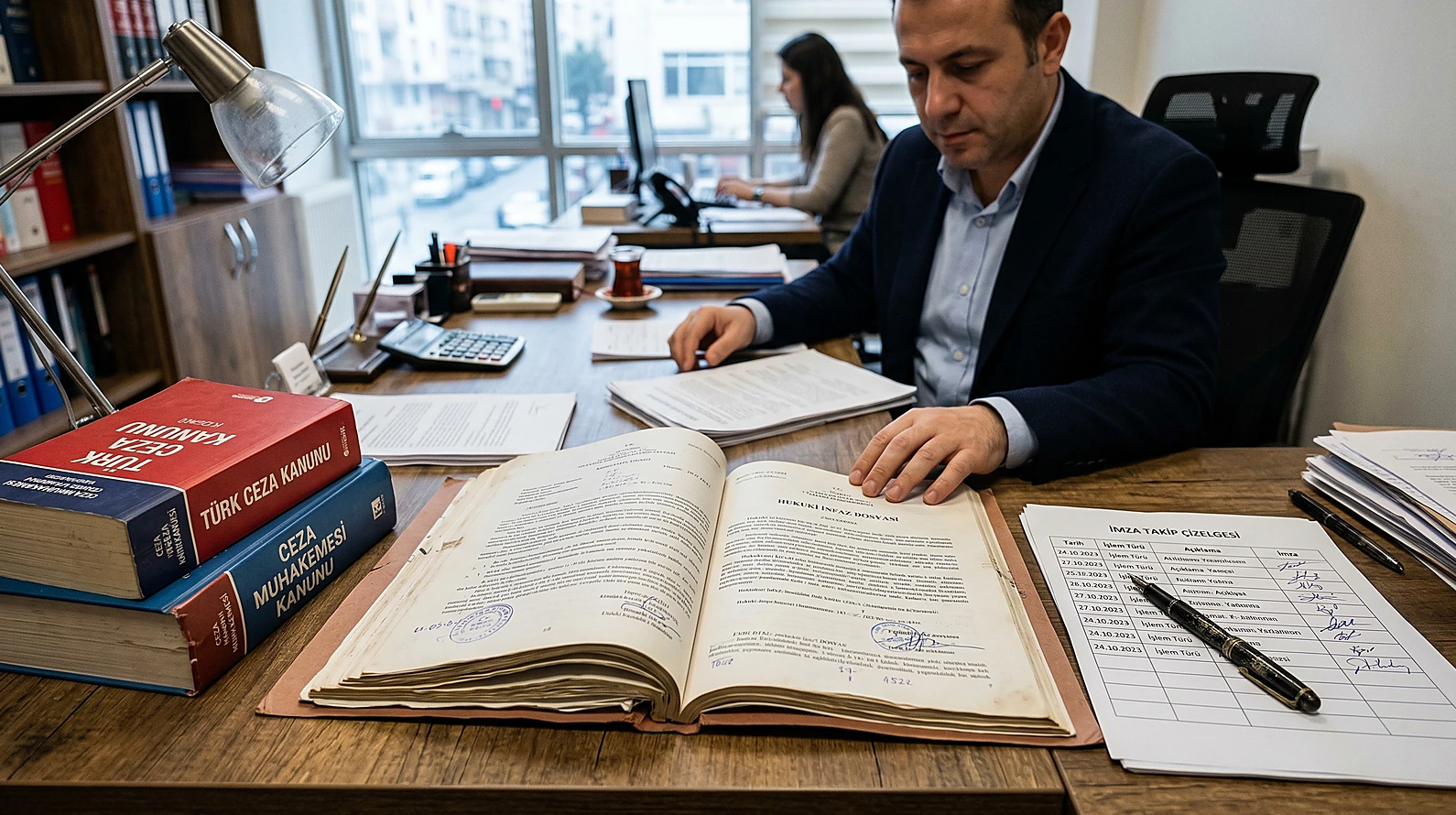 Denetimli serbestlik infaz dosyası ve imza takip çizelgesi analizi.