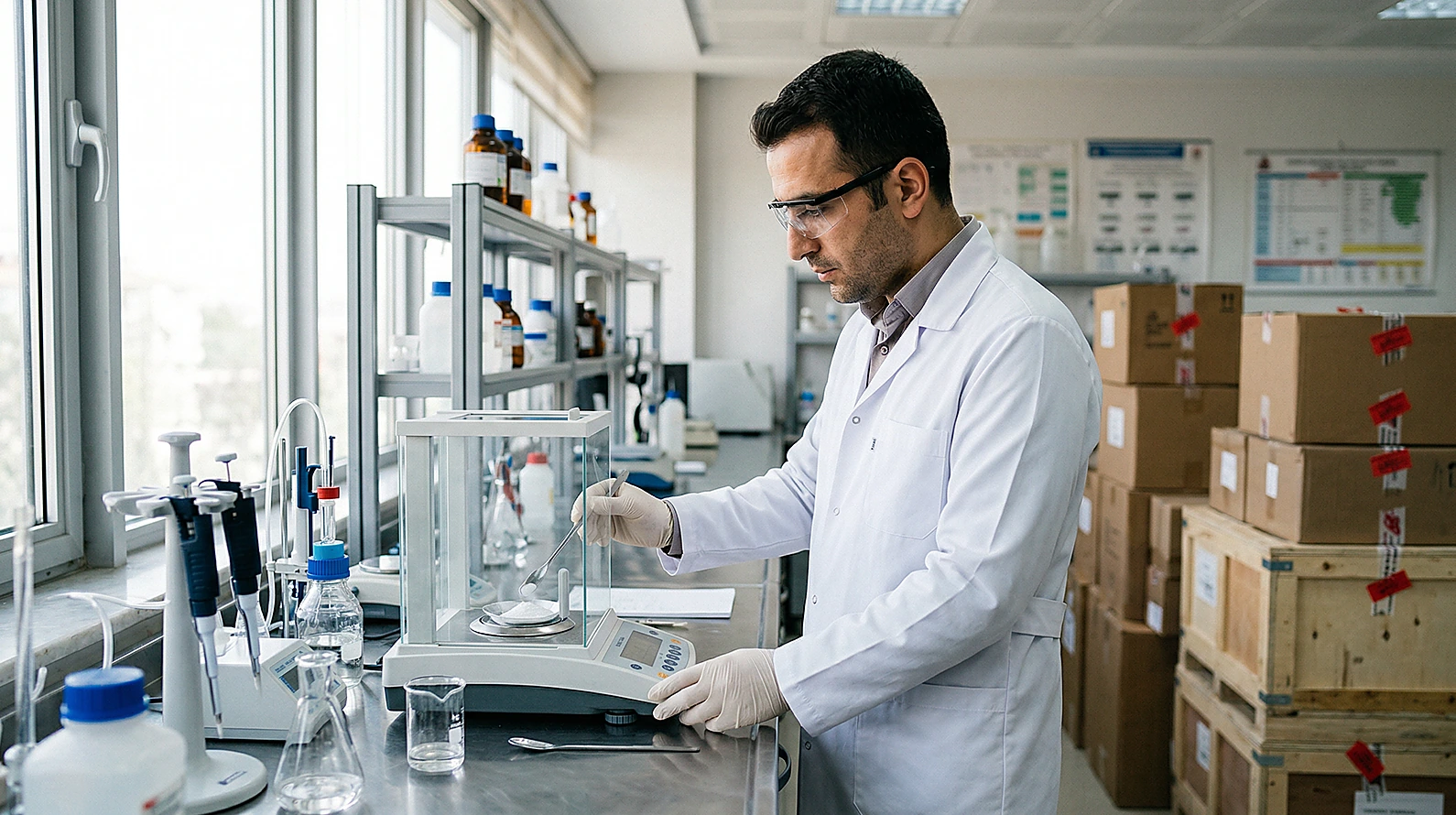 Gümrük laboratuvar analizi ve teknik inceleme aşaması.