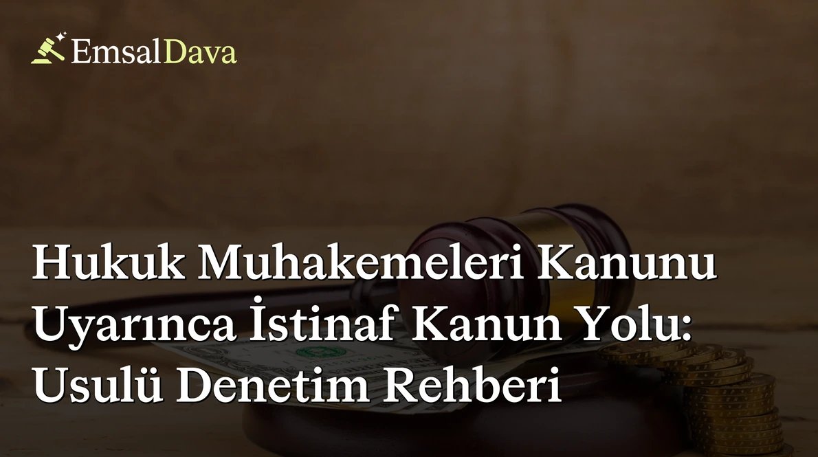 Hukuk Muhakemeleri Kanunu Uyarınca İstinaf Kanun Yolu: Usulü Denetim Rehberi