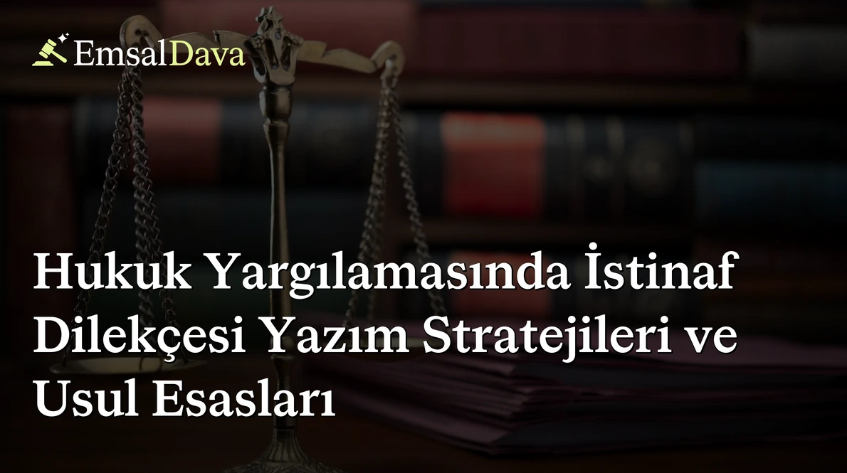 Hukuk Yargılamasında İstinaf Dilekçesi Yazım Stratejileri ve Usul Esasları