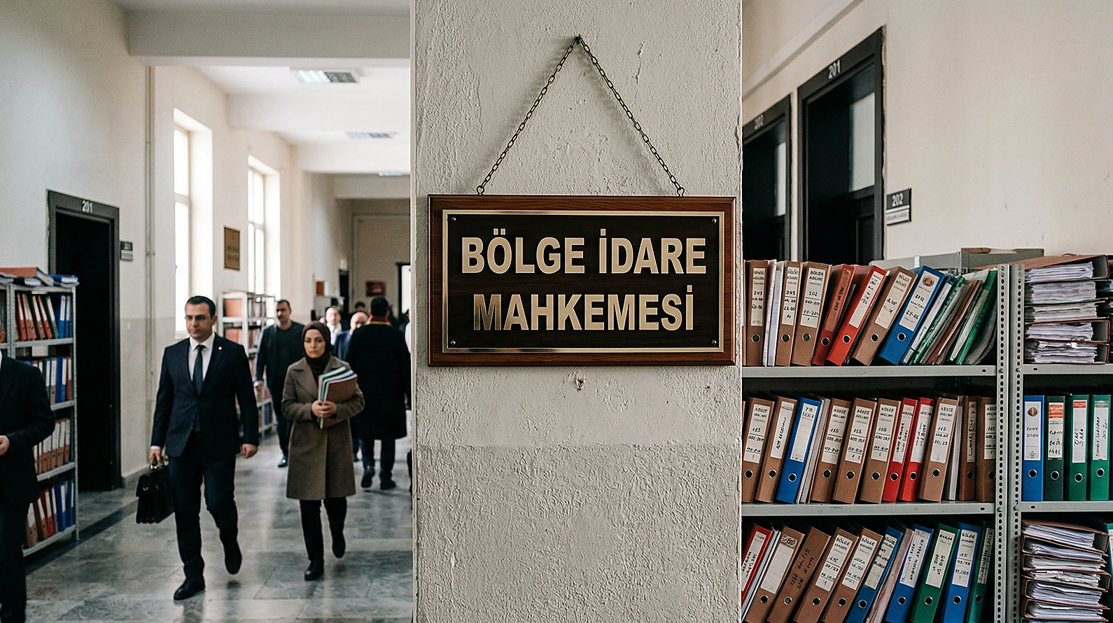 Bölge İdare Mahkemesi karar aşamasını simgeleyen kurumsal yargı ortamı.