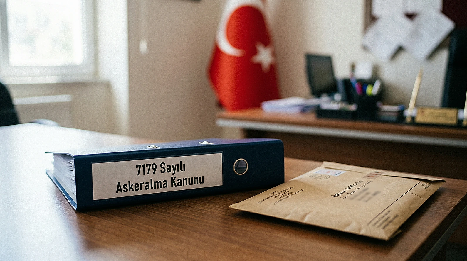 Askeralma Kanunu kapsamındaki idari para cezası dosyalarını temsil eden resmi evraklar.