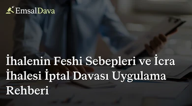 İhalenin Feshi Sebepleri ve İcra İhalesi İptal Davası Uygulama Rehberi