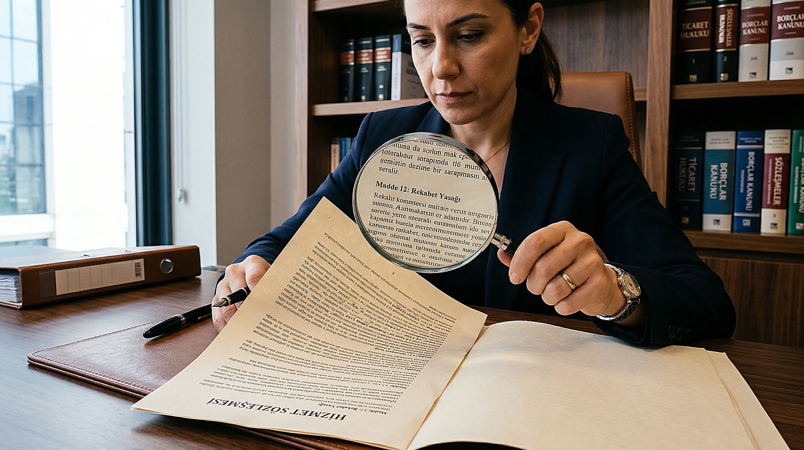 Hizmet sözleşmesindeki rekabet yasağı maddesinin hukuki analizi.