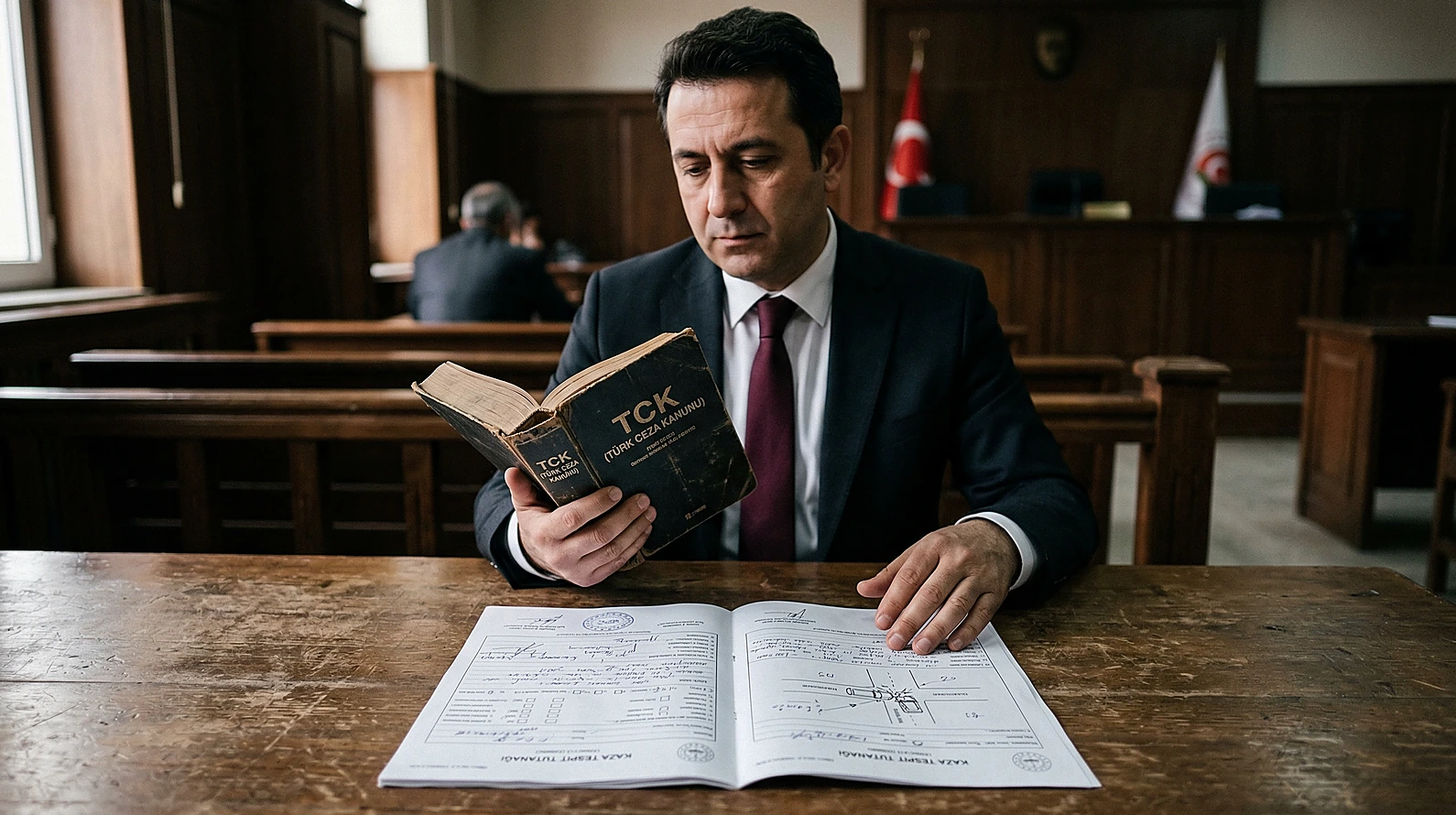 Ceza kanunu ve kaza dosyası analizi.