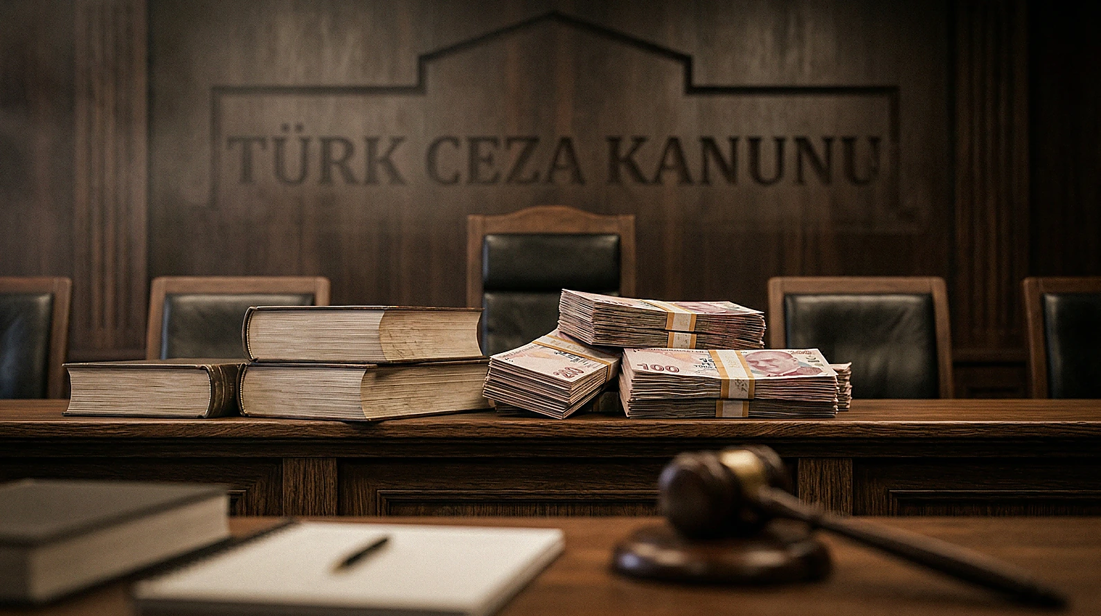 Ağır ceza mahkemesi ve TCK 197 yaptırım tablosu görseli.