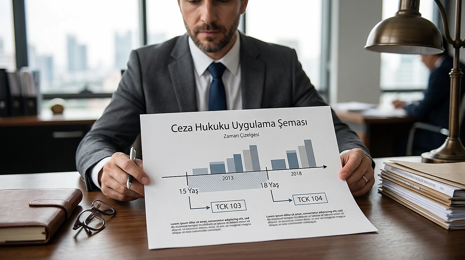 TCK 103 ve 104 yaş sınırlarını gösteren teknik zaman çizelgesi grafiği.