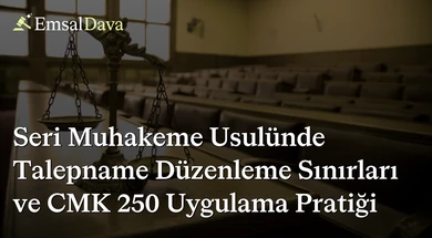 Seri Muhakeme Usulünde Talepname Düzenleme Sınırları ve CMK 250 Uygulama Pratiği