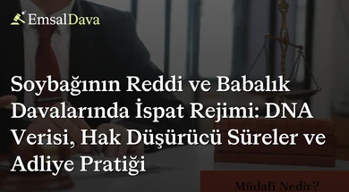 Soybağının Reddi ve Babalık Davalarında İspat Rejimi: DNA Verisi, Hak Düşürücü Süreler ve Adliye Pratiği