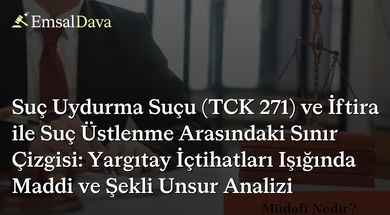 Suç Uydurma Suçu (TCK 271) ve İftira ile Suç Üstlenme Arasındaki Sınır Çizgisi: Yargıtay İçtihatları Işığında Maddi ve Şekli Unsur Analizi