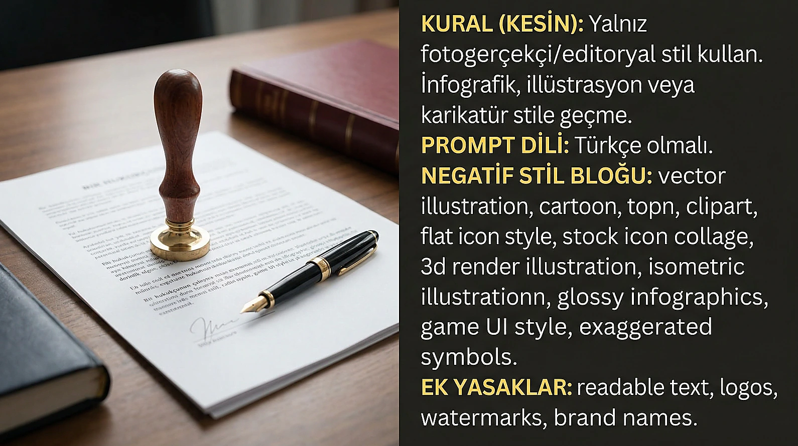 Tam yargı davası dilekçe hazırlığı ve hukuki delil toplama sürecini yansıtan materyaller.