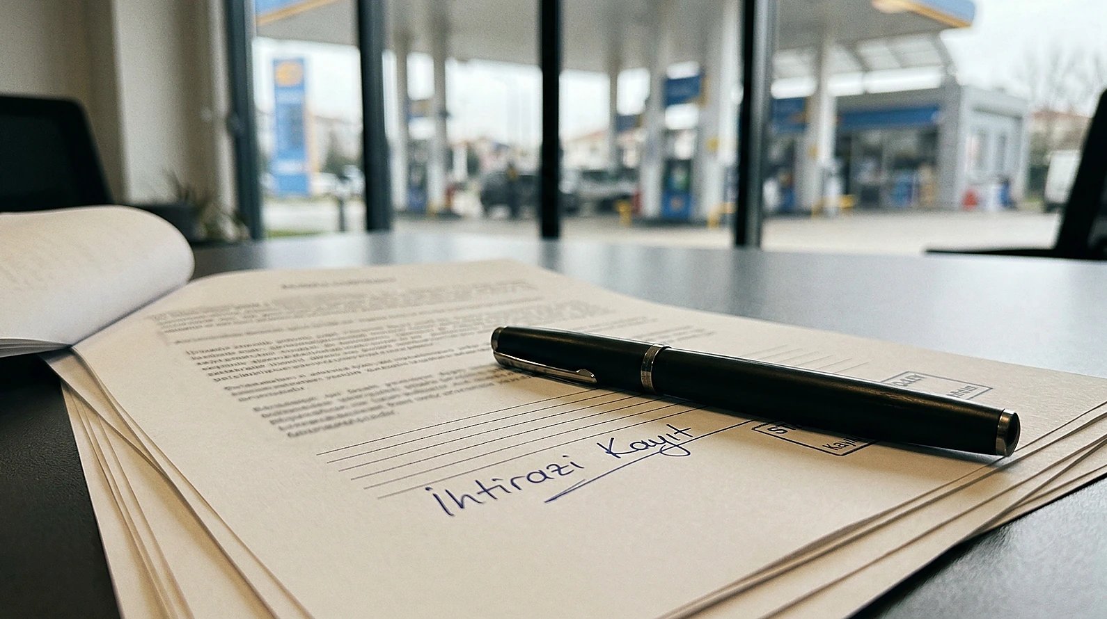 Sözleşme üzerine ihtirazi kayıt düşülmesini temsil eden editoryal görsel.
