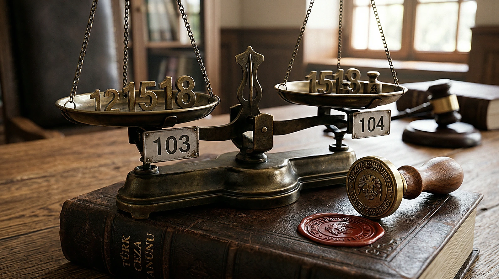TCK 103 ve 104 yaş sınırı ayrımı şematik görseli.