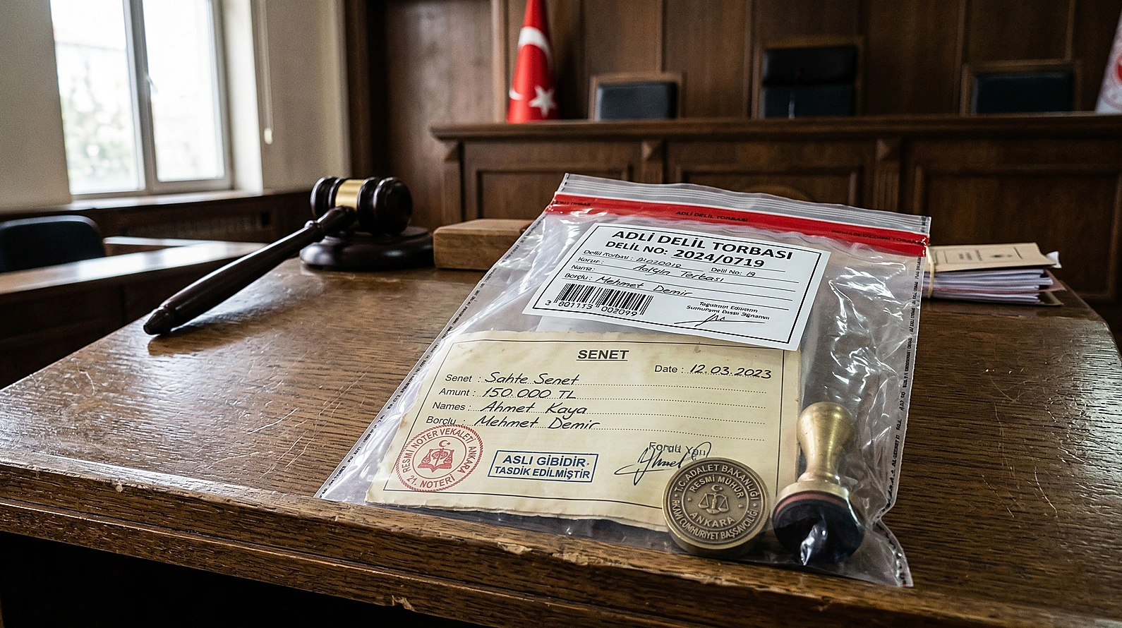Duruşmada iğfal kabiliyeti denetimi için sunulan delil belgeleri.