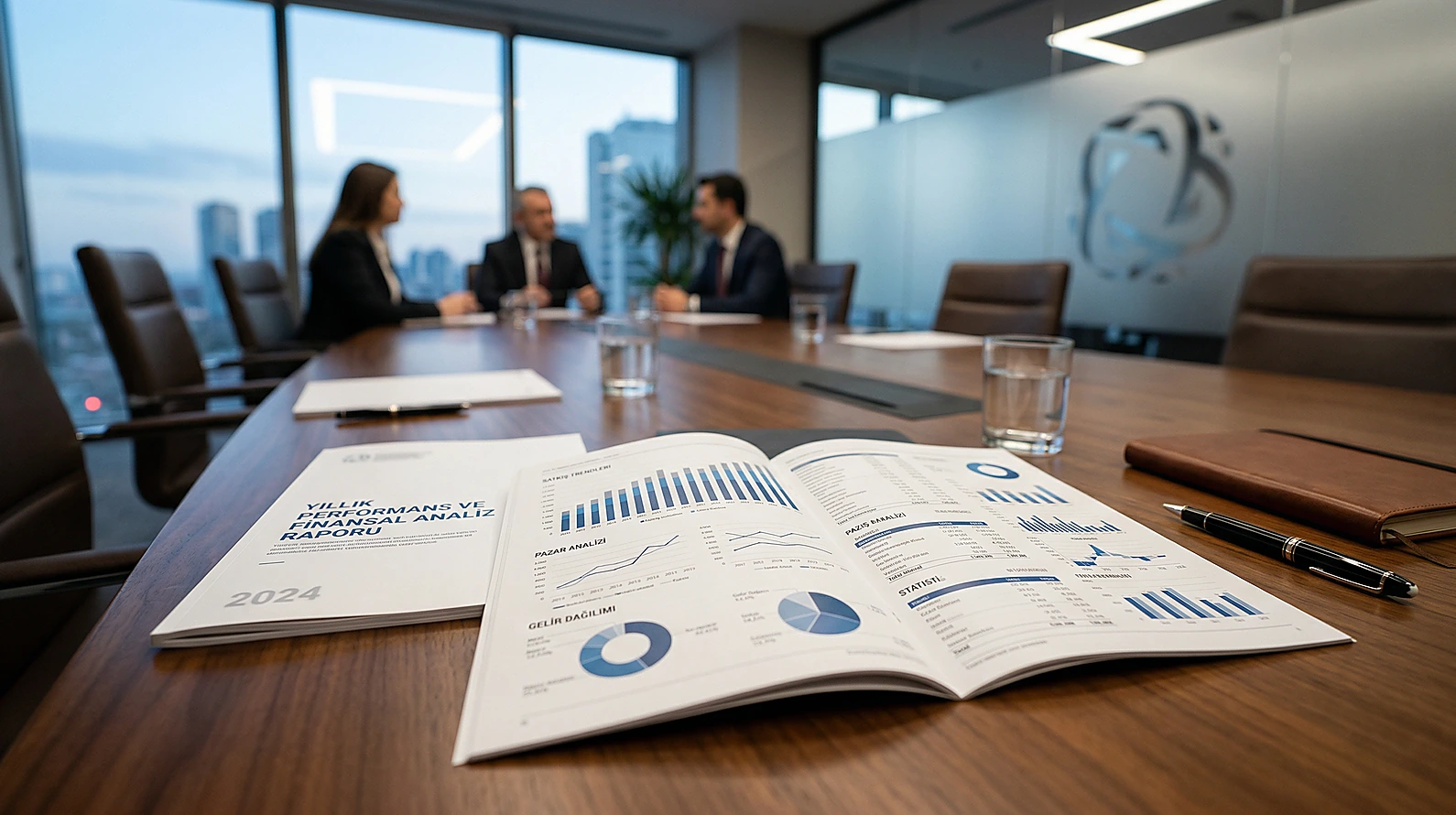 Şirket finansal raporu ve yönetim kurulu masası detay görünümü.