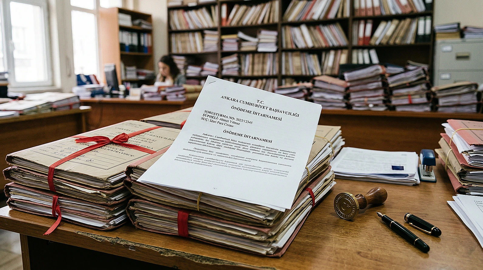 Ceza yargılamasında önödeme ihtarnamesi ve kalem evrakları.