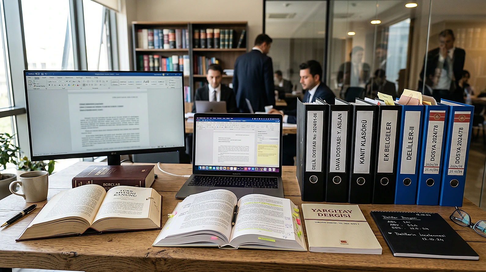 Hukuki savunma hazırlığı için kullanılan mevzuat ve dosya düzeni.