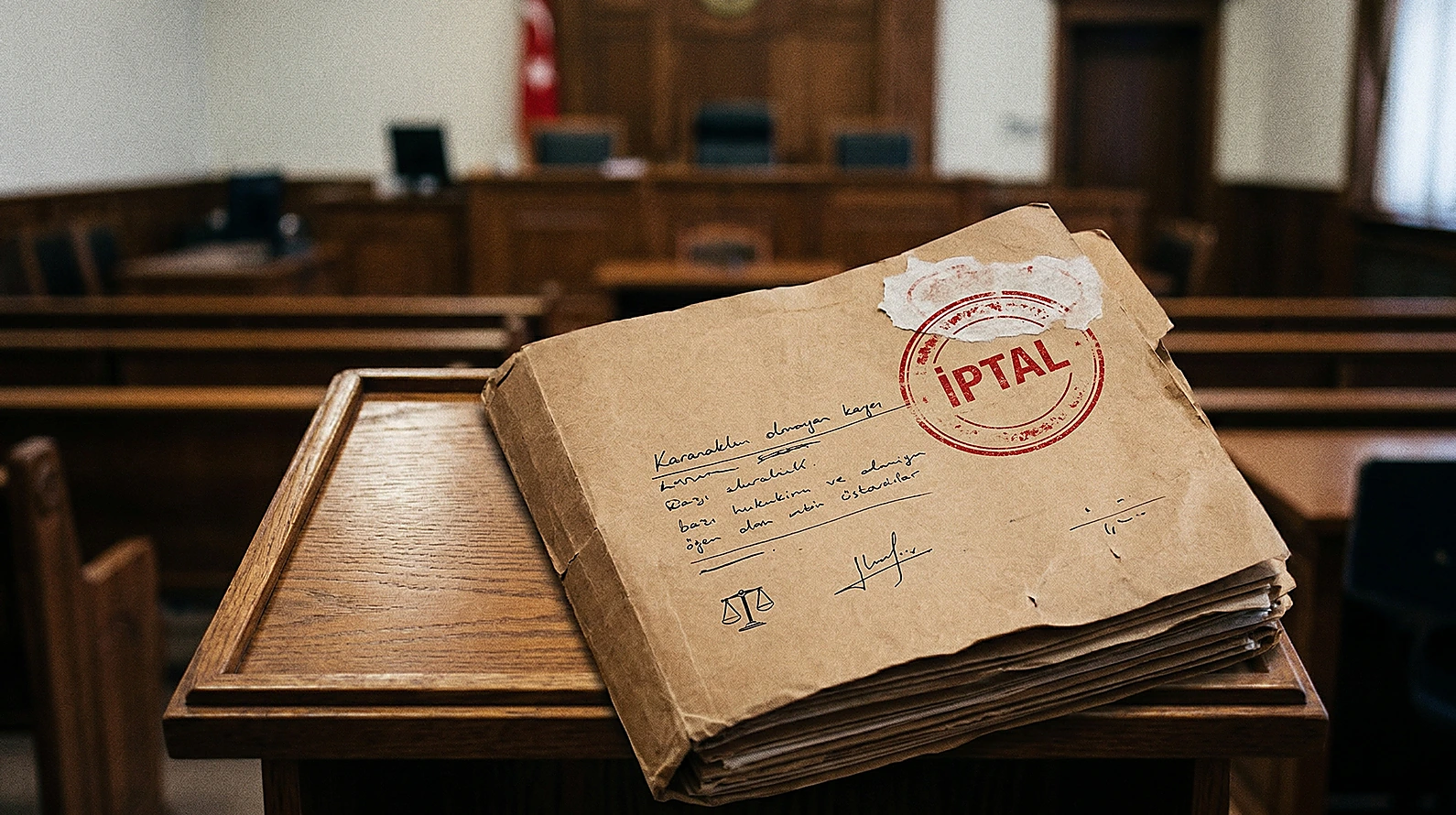 Basit yargılama usulü ve AYM iptal kararlarının hukuki sürecini temsil eden görsel.