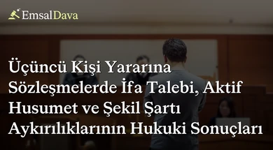 Üçüncü Kişi Yararına Sözleşmelerde İfa Talebi, Aktif Husumet ve Şekil Şartı Aykırılıklarının Hukuki Sonuçları